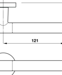Tay nắm gạt Kawajun Hafele 901.78.284 - 7