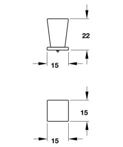 Tay nắm cổ điển màu đen mờ Hafele 15mm 110.35.384 - 6 Tay nắm cổ điển màu đen mờ Hafele 15mm 110.35.384 - 5