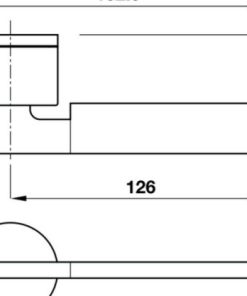 Tay nắm gạt Kawajun Hafele 901.78.285 - 8 Tay nắm gạt Kawajun Hafele 901.78.285 - 7