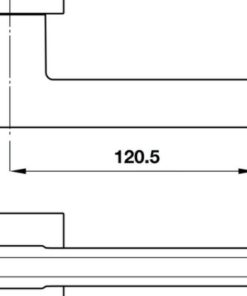 Tay nắm gạt Kawajun Hafele 901.78.294 - 7