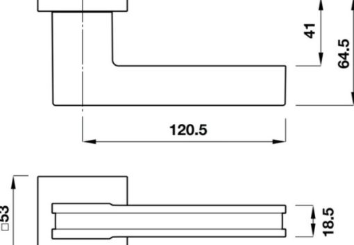 Tay nắm gạt Kawajun Hafele 901.78.294 - 3