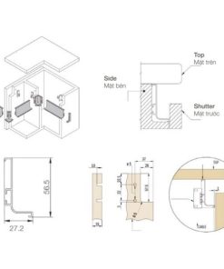 Tay nắm GOLA chữ J chiều dài có thể sử dụng 2800mm Hafele 126.37.909 - 8 Tay nắm GOLA chữ J chiều dài có thể sử dụng 2800mm Hafele 126.37.909 - 7