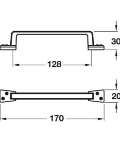 Tay nắm cổ điển màu pewter cổ Hafele 170mm 107.03.915 - 6 Tay nắm cổ điển màu pewter cổ Hafele 170mm 107.03.915 - 5