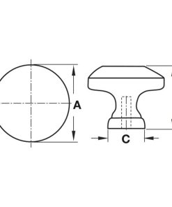 Tay nắm cổ điển Hafele 32mm 122.07.120 - 6 Tay nắm cổ điển Hafele 32mm 122.07.120 - 5