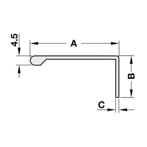 Tay nắm dạng thanh nhôm mạ màu đồng Hafele 126.14.104 - 3
