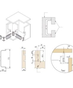 Tay nắm Gola chữ C chiều dài có thể sử dụng 2800mm Hafele 126.37.927 - 6 Tay nắm Gola chữ C chiều dài có thể sử dụng 2800mm Hafele 126.37.927 - 5
