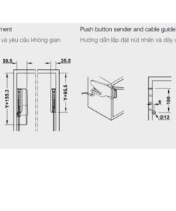 Bộ cơ cấu tay nâng điện Hafele nắp đậy màu xám 372.29.705 - 6 Bộ cơ cấu tay nâng điện Hafele nắp đậy màu xám 372.29.705 - 5