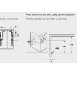 Tay nâng điện nắp đậy màu xám FREE SWING Hafele 372.29.715 - 6 Tay nâng điện nắp đậy màu xám FREE SWING Hafele 372.29.715 - 5