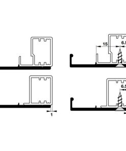 Thanh nhôm tay nắm H01 màu nhôm dài 3000 mm Hafele 563.58.913 - 6 Thanh nhôm tay nắm H01 màu nhôm dài 3000 mm Hafele 563.58.913 - 5