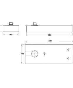 Bản lề sàn BM-120 BAUMA 120kg 932.03.600 - 5