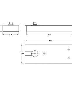 Bản lề sàn BM-150 BAUMA 150kg 932.03.601 - 5