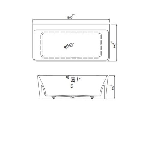 Bồn tắm đặt sàn HVN8030 588.87.611 - 3