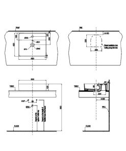 Chậu sứ đặt bàn Sapporo 500 HAFELE 588.79.032 - 6 Chậu sứ đặt bàn Sapporo 500 HAFELE 588.79.032 - 5