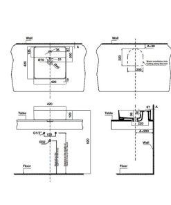 Chậu sứ đặt bàn Sapporo 588.79.072 - 5