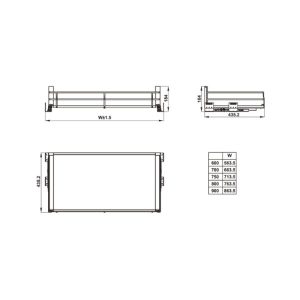 Kệ để xoong nồi Hafele Kosmo 700mm 549.08.865 - 9