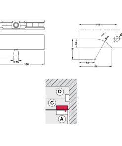 Kẹp kính trên khung BAUMA 932.03.605 - 6 Kẹp kính trên khung BAUMA 932.03.605 - 5