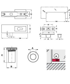 Khóa kẹp chân kính BAUMA 932.03.607 - 6 Khóa kẹp chân kính BAUMA 932.03.607 - 5