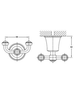 Móc đôi Kyoto 580.57.001 - 5