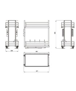 Rổ kéo để chai lọ OMERO 300 Hafele 400mm 549.20.825 - 10 Rổ kéo để chai lọ OMERO 300 Hafele 400mm 549.20.825 - 9