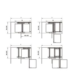 Rổ kéo góc OLLA 900mm Hafele 595.50.804 - 14 Rổ kéo góc OLLA 900mm Hafele 595.50.804 - 13