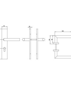 Tay nắm gạt đế dài Hafele 903.99.821 - 5
