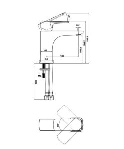 Vòi trộn HAFELE Kobe 100 đen 589.15.030 - 6 Vòi trộn HAFELE Kobe 100 đen 589.15.030 - 5