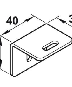 Bas treo gắn tường Hafele 403.55.980
