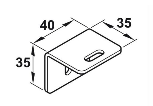 Bas treo gắn tường Hafele 403.55.980 - 1