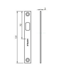 Bas tường cho cửa mở trượt Hafele 981.59.070