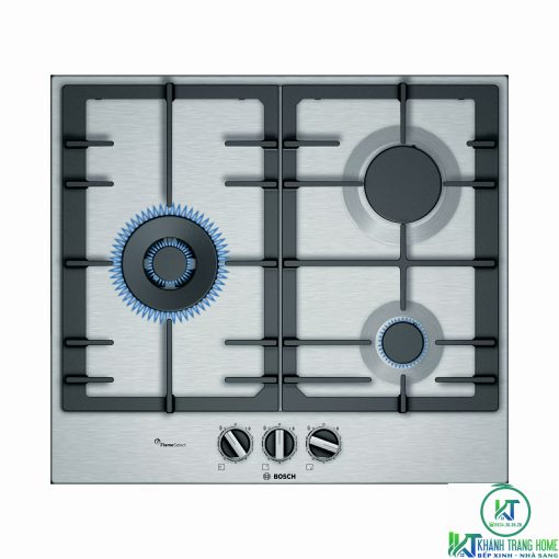 BẾP GAS BOSCH SERIE 6 PCC6A5B90 3 VÙNG NẤU THÉP KHÔNG GỈ - 1