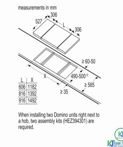 BẾP GAS DOMINO BOSCH PRA3A6D70 SERIE 8 KÍNH ĐEN CERAMIC - 43