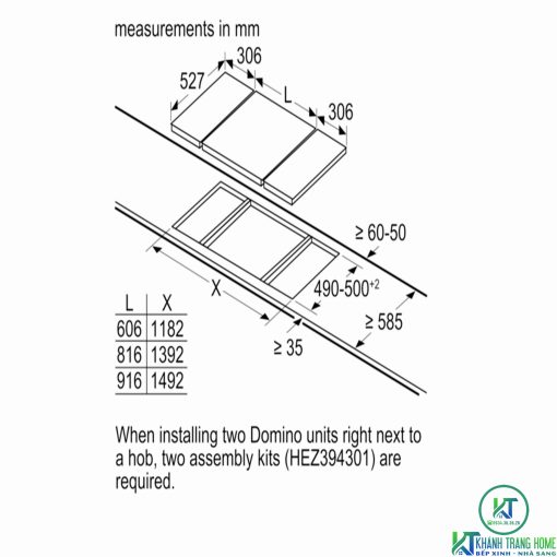 BẾP GAS DOMINO BOSCH PRA3A6D70 SERIE 8 KÍNH ĐEN CERAMIC - 19