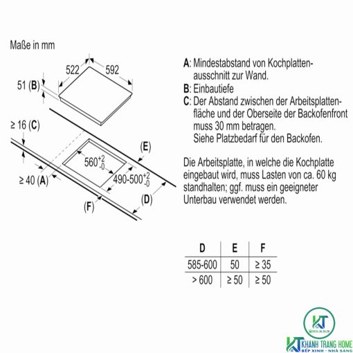 BẾP TỪ BOSCH 60CM SERIE 6 PIE631FB1E BỐN VÙNG NẤU - 11