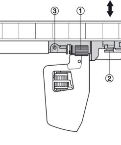 Điều chỉnh chiều sâu Blum Movento 433.24.970 - 6 Điều chỉnh chiều sâu Blum Movento 433.24.970 - 5