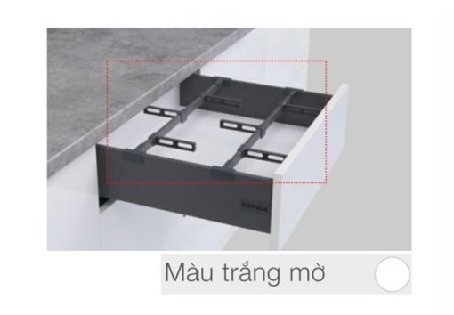 Bộ phụ kiện chia hộc tủ cho ray hộp Hafele 1200mm 552.49.729 - 1