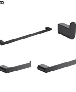 Bộ phụ kiện phòng tắm Hafele màu đen 499.98.350