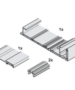 Ray cho cửa trượt bằng mặt rộng 1731-2530 mm Hafele 406.11.680