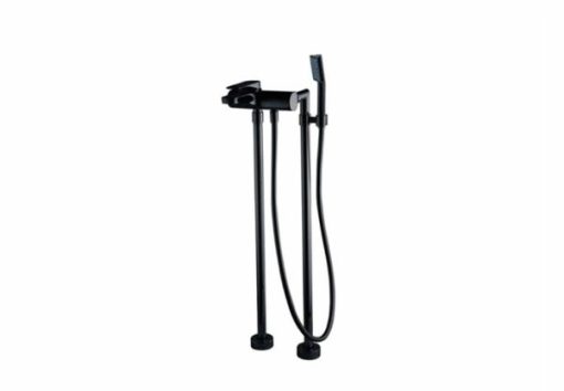 Bộ trộn bồn tắm âm sàn màu đen mờ Häfele 589.02.541 - 1