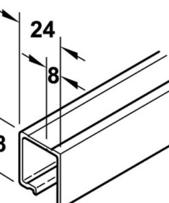 Ray trượt trên 2500mm MS: 410.26.612 - 5