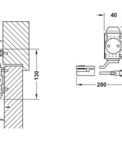 Cùi chỏ hơi Hafele 80kg không dừng 931.84.629 - 11