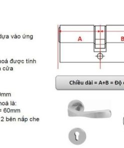 Ruột khóa 2 đầu chìa màu đồng bóng Hafele 916.96.601 - 10 Ruột khóa 2 đầu chìa màu đồng bóng Hafele 916.96.601 - 9