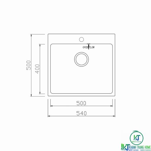 CHẬU RỬA CHÉN BÁT KONOX TOPMOUNT UNICO 5450 - 3