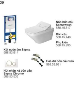 Bồn cầu gắn tường Durastyle 580.20.309