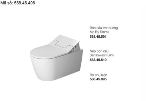 Bồn cầu treo tường Me By Starck Duravit 588.46.406 - 1