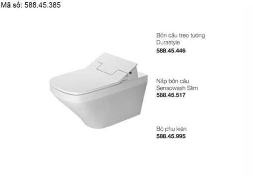Bồn cầu treo tường Duravit 588.45.385 - 1