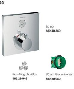Bộ trộn sen tắm âm ShowerSelect Hansgrohe 589.50.363