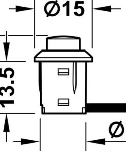 Công tắc nhấn Hafele 833.89.107 - 6 Công tắc nhấn Hafele 833.89.107 - 5