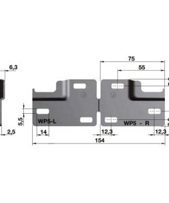 Đế gắn tường Hafele 290.41.994 - 5