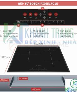 BẾP TỪ BOSCH PIJ651FC1E SERIE 6 - 10 BẾP TỪ BOSCH PIJ651FC1E SERIE 6 - 9