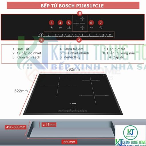 BẾP TỪ BOSCH PIJ651FC1E SERIE 6 - 4